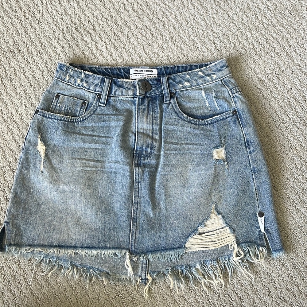 OneTeaspoon denim mini skirt!